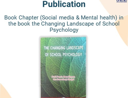 Book Chapter (Social media & Mental health) in the book the Changing Landscape of School Psychology