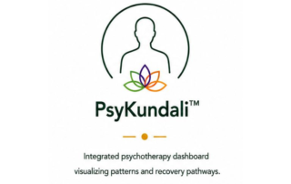 PsyKundali integrated psychotherapy dashboard logo with mental wellness and recovery pathway visualization design.