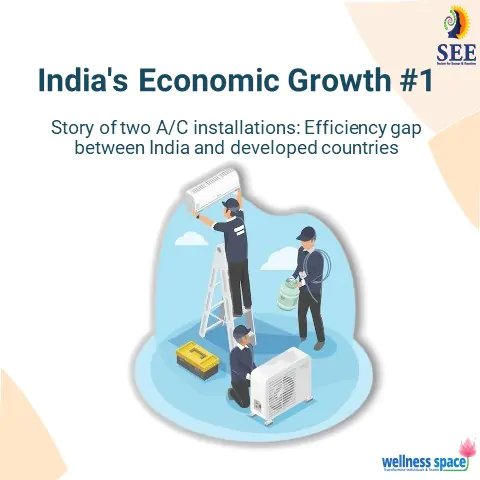 Story of two A/C installations: Efficiency gap between India and developed countries